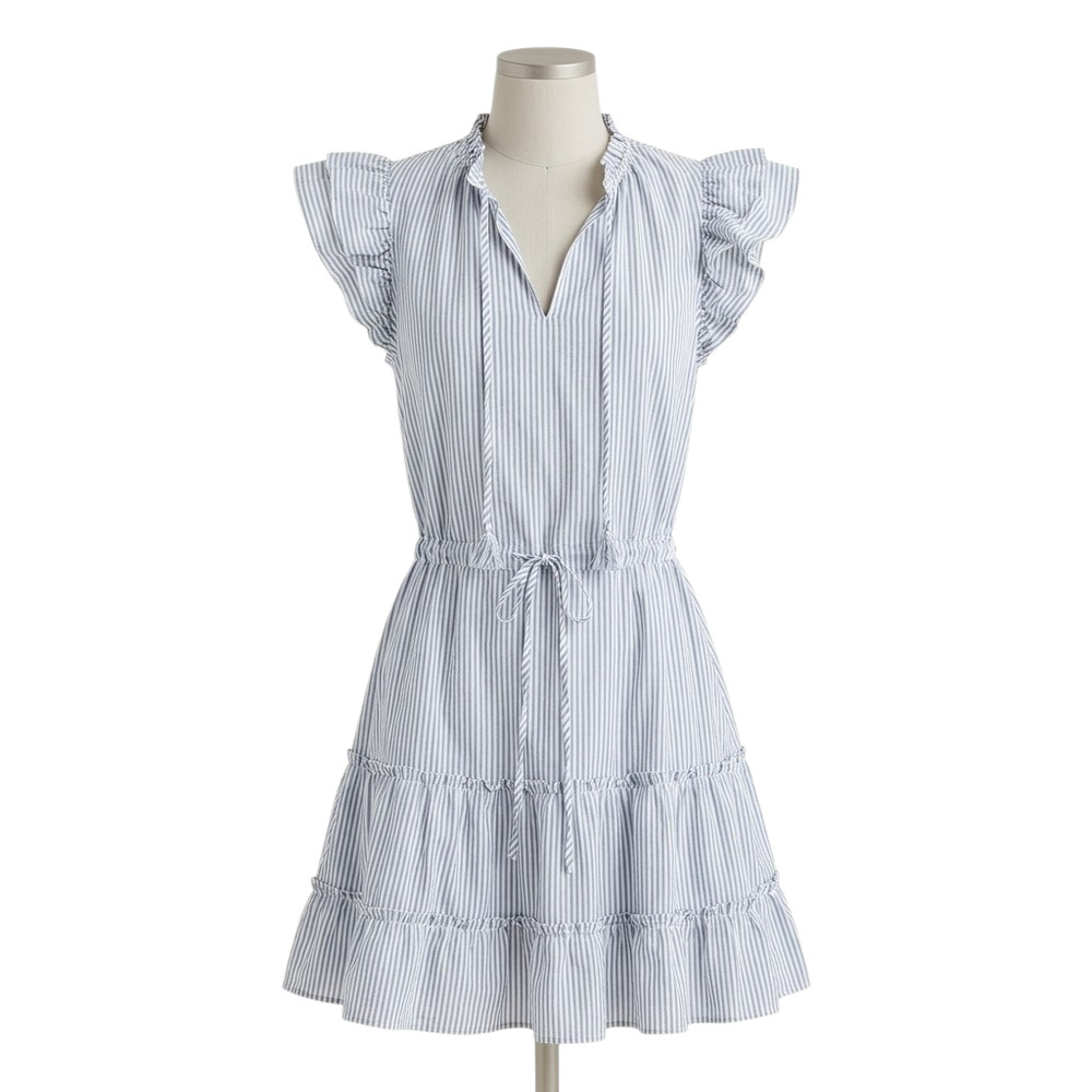 Vineyard Vines Blue and White Striped Mini Dress
